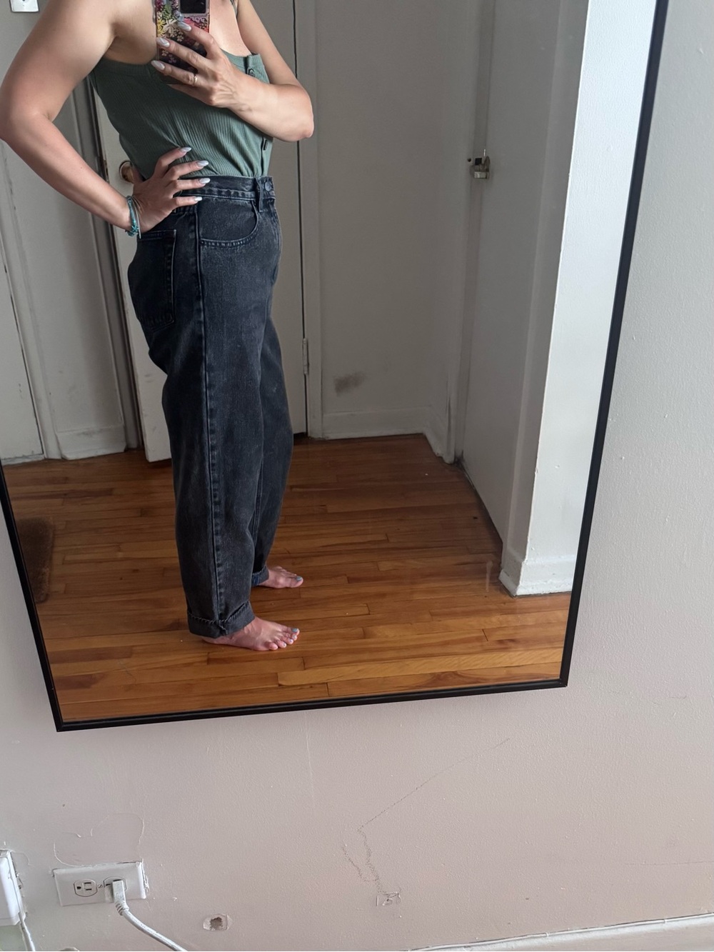 BDG Black Straight Slim Jeans - Picture 13 of 13
